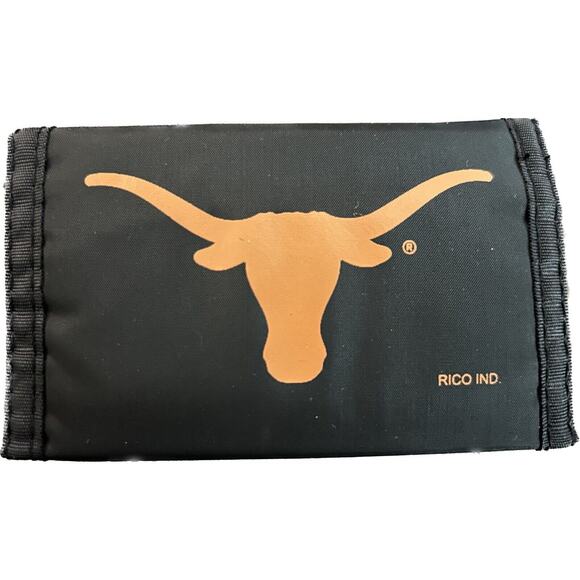 Texas Longhorns NCAA Tri-Fold Nylon Wallet - NWOT - Picture 1 of 4